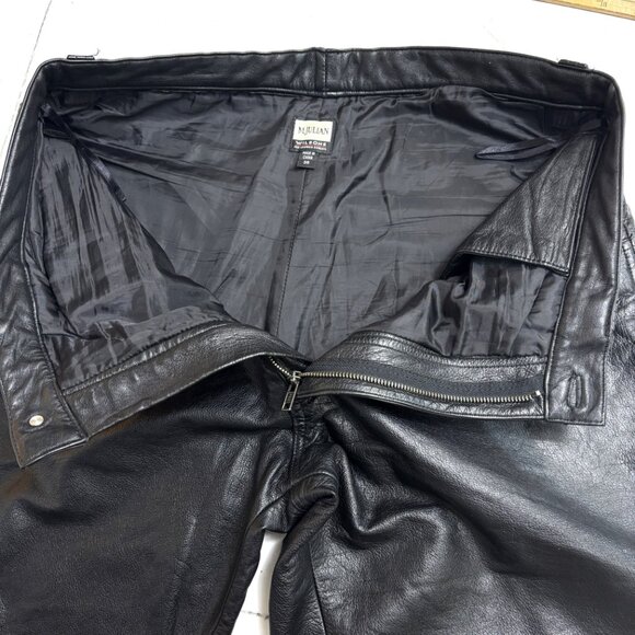 Wilson Leather M. Julian Pants Blk Moto Biker Pants 36 X 33 Vintage - Picture 4 of 15
